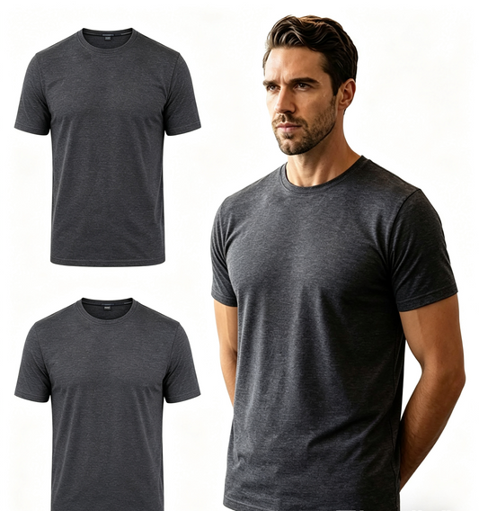 100% Merino Wool T-Shirts for Men - Lightweight Wool Base Layer, Short Sleeve Crewneck Undershirt