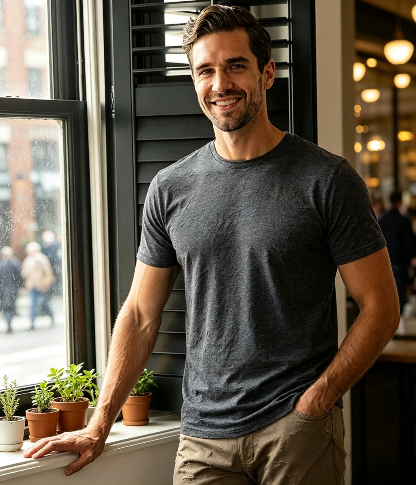 100% Merino Wool T-Shirts for Men - Lightweight Wool Base Layer, Short Sleeve Crewneck Undershirt